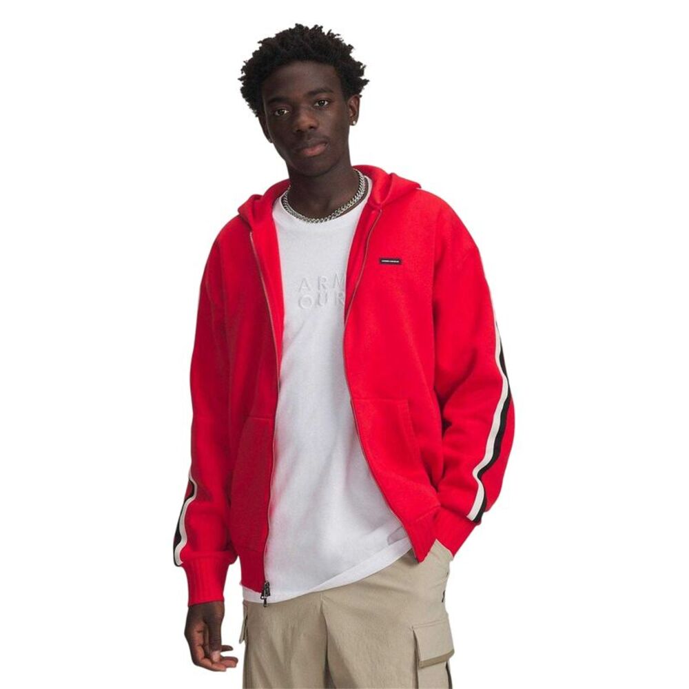 Under Armour Mens Icon  Sweat Jacket / Red